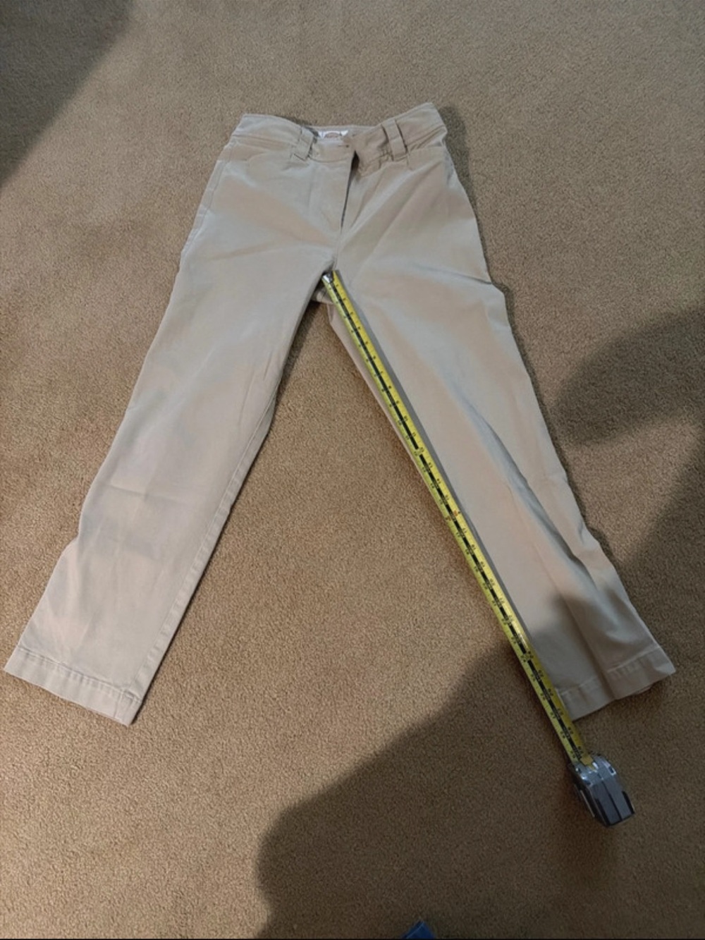 Talbots Women's Light Beige Straight-Leg Jeans